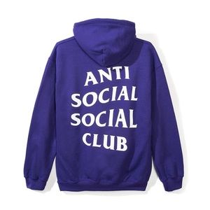 Purple Anti Social Social Club Hoodie